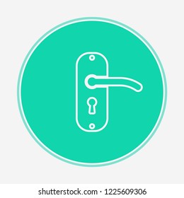 Door handle vector icon sign symbol