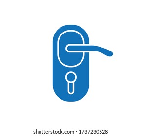 Icono vectorial de mango de puerta en estilo plano de moda
