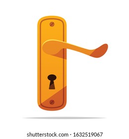 Door handle vector isolated illustration