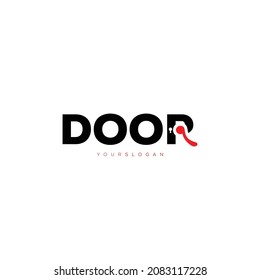 Door Handle Vector Logo Design