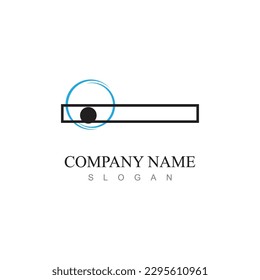 Logotipo vectorial de la manecilla de la puerta y diseño de símbolos