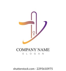 Door handle vector logo and symbol design
