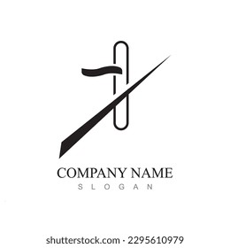 Door handle vector logo and symbol design