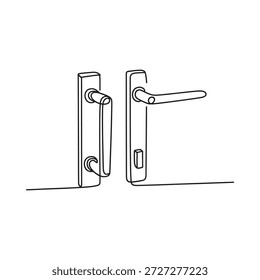 Manijas de puerta con pestillo y cerradura de ambos lados
