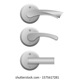 Door handles vector design illustration isolated on white background