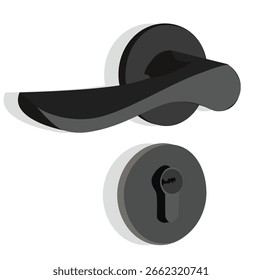 Ilustración de diseño de Vector de manijas de puerta 