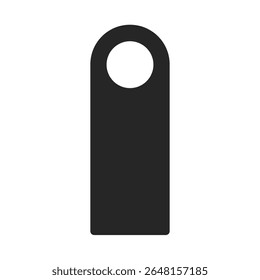 Cintre de porte comme template blanche en silhouette Image vectorielle noire