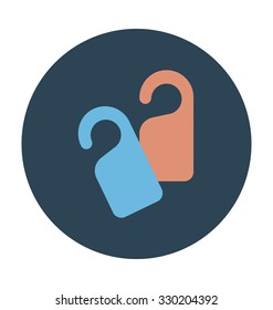 
Door Hanger Colored Vector Icon
