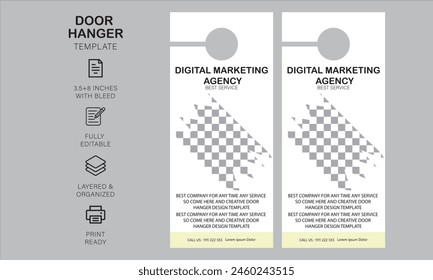Plantilla de diseño de colgador de puerta para su negocio o empresa