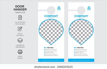 Plantilla de diseño de colgador de puerta para su negocio o empresa
