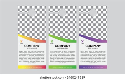 Door hanger design template for your business or company