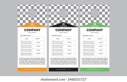 Door hanger design template for your business or company