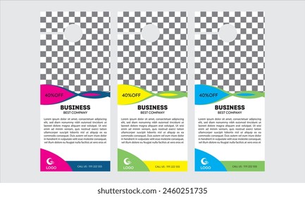 Door hanger design template for your business or company