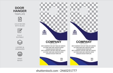 Plantilla de diseño de colgador de puerta para su negocio o empresa