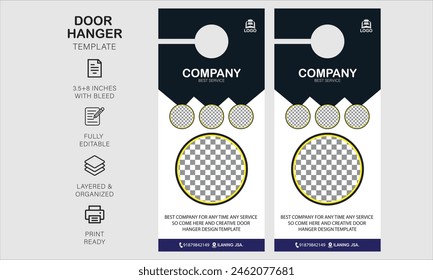 Plantilla de diseño de colgador de puerta para su negocio o empresa