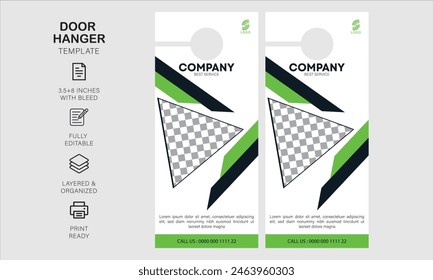 Door hanger design template for your business 