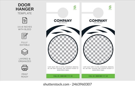 Door hanger design template for your business 