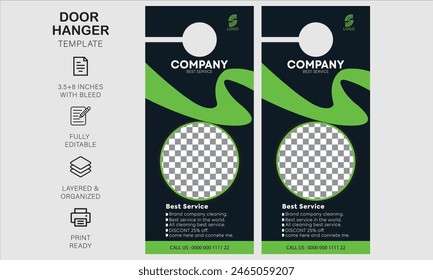 Door hanger design template for your business or company