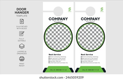 Plantilla de diseño de colgador de puerta para su negocio o empresa