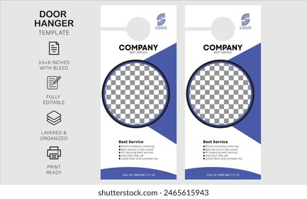Plantilla de diseño de colgador de puerta para su negocio