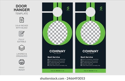Door hanger design template for your business or company