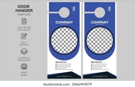 Door hanger design template for your business or company