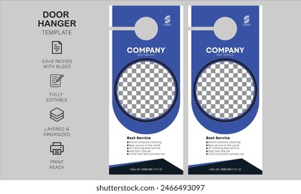 Door hanger design template for your business or company