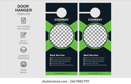 Plantilla de diseño de colgador de puerta para su negocio o empresa