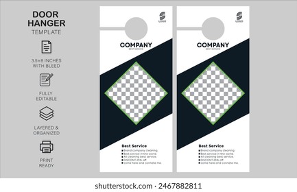 Door hanger design template for your business or company