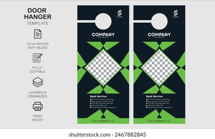 Door hanger design template for your business or company