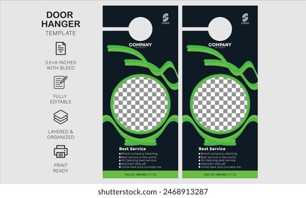Door hanger design template for your business or company