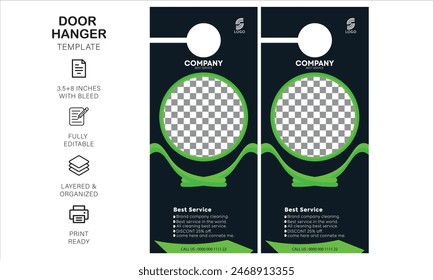 Door hanger design template for your business or company