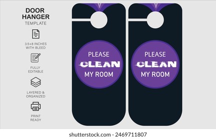 Door hanger design template for your business or company