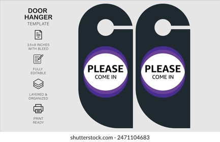 Plantilla de diseño de colgador de puerta para su negocio o empresa