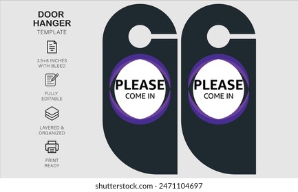 Plantilla de diseño de colgador de puerta para su negocio o empresa
