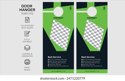 Door hanger design template for your business or company