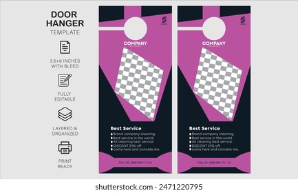 Plantilla de diseño de colgador de puerta para su negocio o empresa