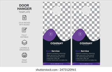 door hanger design template for your business