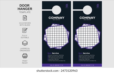 door hanger design template for your business