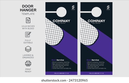 door hanger design template for your business