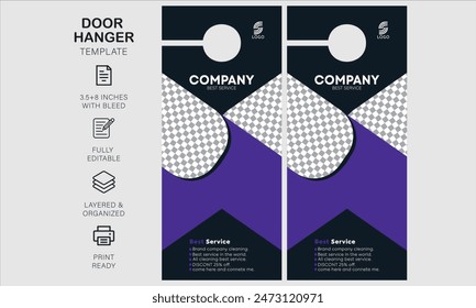 door hanger design template for your business