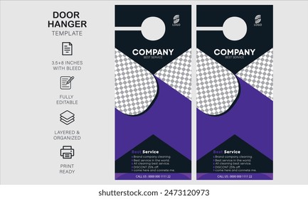 door hanger design template for your business