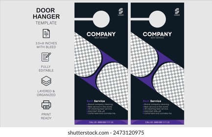 door hanger design template for your business