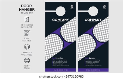 door hanger design template for your business