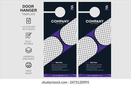 door hanger design template for your business