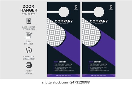 door hanger design template for your business