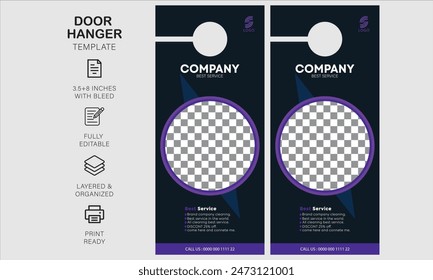 door hanger design template for your business