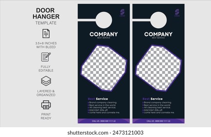 door hanger design template for your business