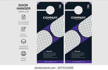 door hanger design template for your business