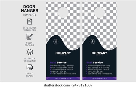 door hanger design template for your business